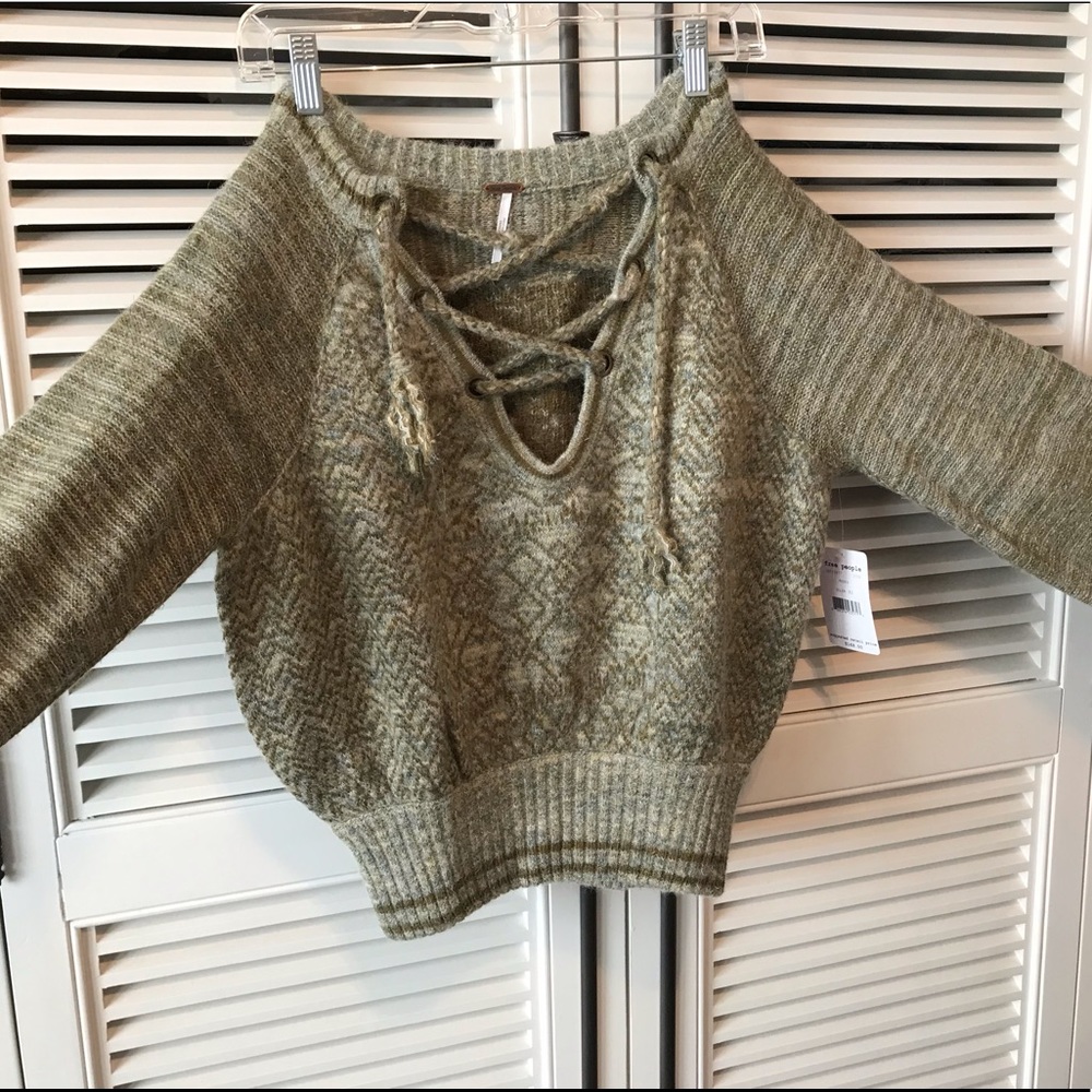 Free people lace sweater